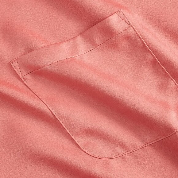 NWT State of Day Women's 1-Pc. Crepe De Chine Short-Sleeve Pajama M - Picture 2 of 3